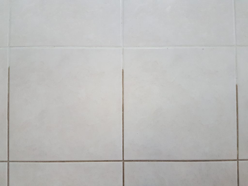 grout cleaning close up